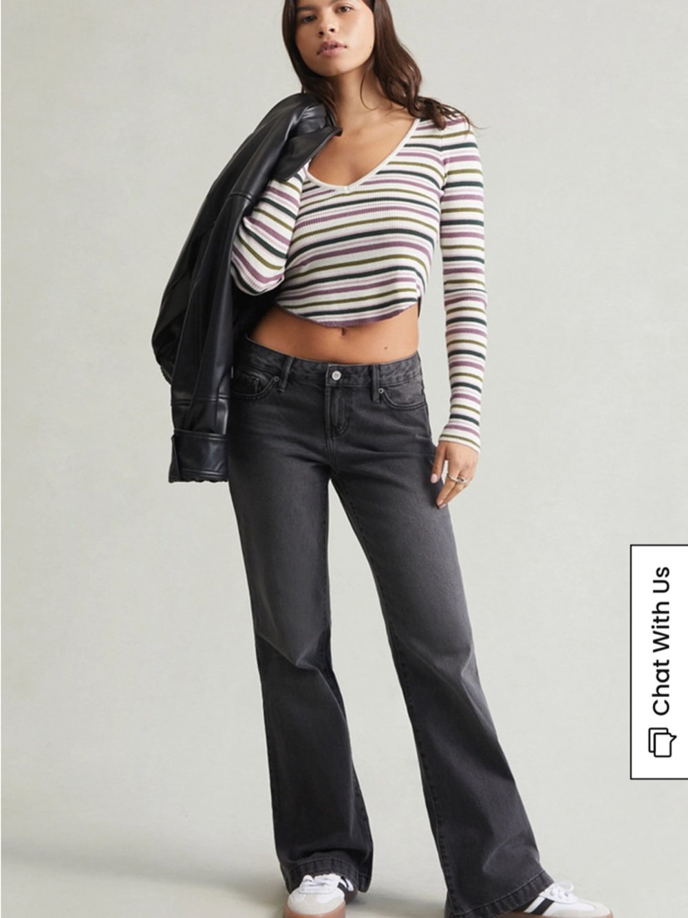 NWT PacSun Black Gray Wash Straight-Leg Jeans